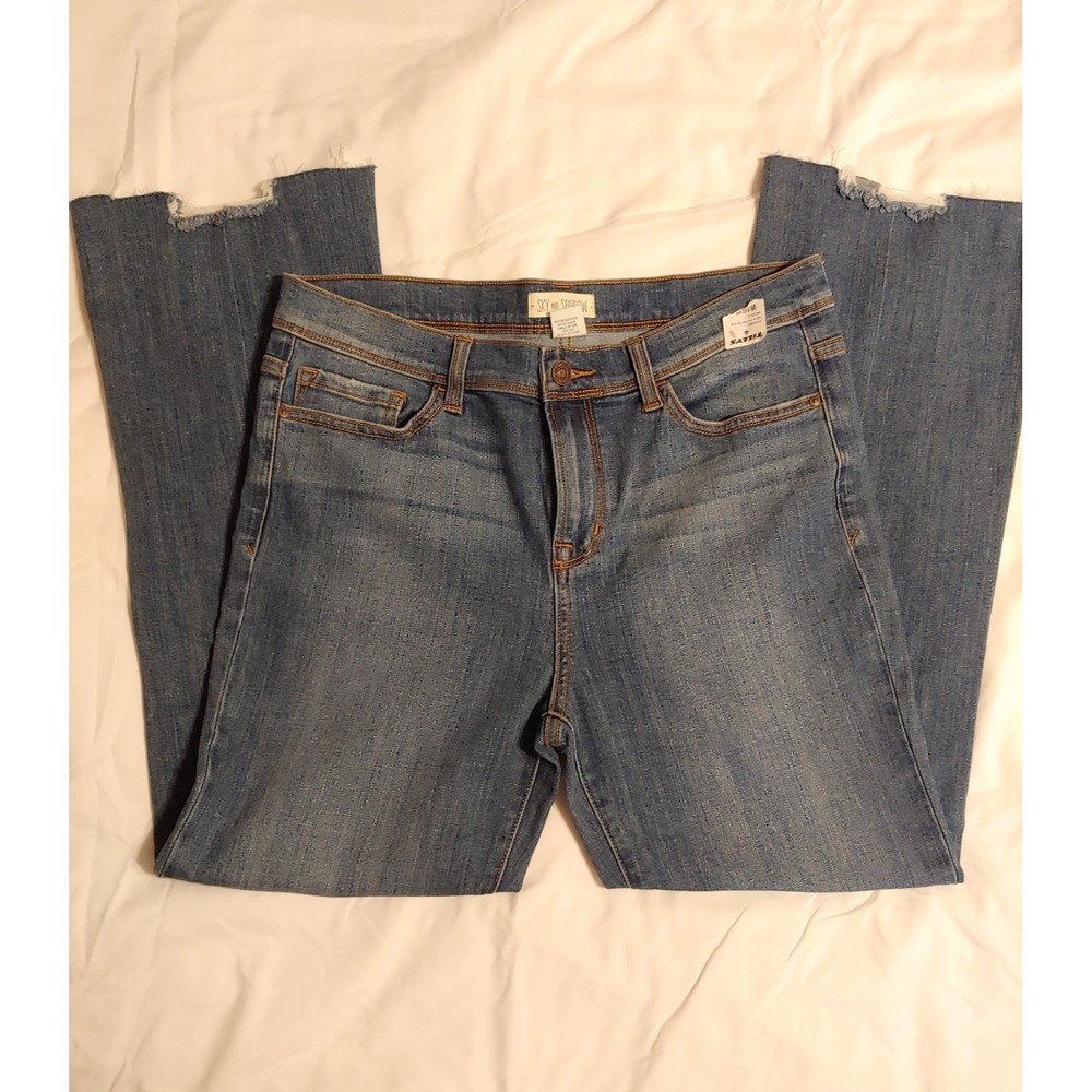 NWOT Sky and Sparrow Fray Crop Hem Jeans, Juniors Size 13